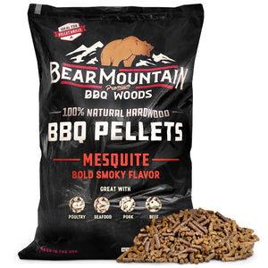 Bear Mountain BBQ Premium All Natural Wood Mesquite Smoker Pellets, 40 Pounds