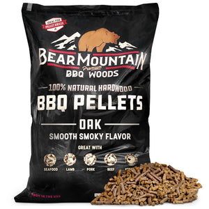 Bear Mountain BBQ Premium All Natural Oak Hardwood Smoker Pellets, 40 Pounds