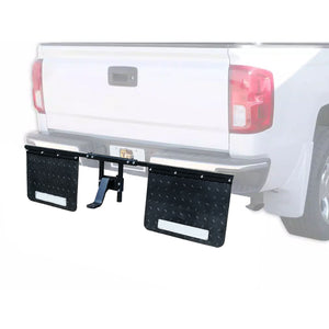 Tow Tuff 2418AMF 18" x 24" Universal Hitch Mount Rubber Rear Towing Mud Flaps
