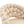 Puffy Bubble Chair, Ball Chain (Set of 2) - Beige / Gold