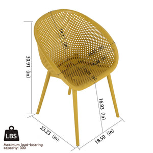 4 Pack Lounge Chair Set With Long Table