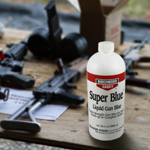 Birchwood Casey Super Blue Double Strength Liquid Gun Blue, 32 Fluid Ounces - TRAPSKI