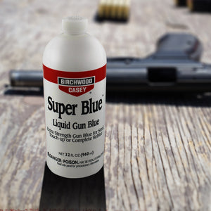 Birchwood Casey Super Blue Double Strength Liquid Gun Blue, 32 Fluid Ounces - TRAPSKI