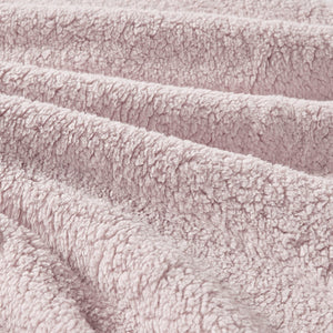 King/Cal King Crushed Velvet Sherpa Reversible Comforter Set