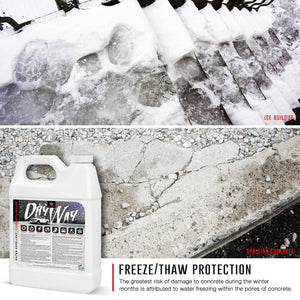 RadonSeal DryWay Outdoor Concrete Driveway Clear Penetrating Sealer, 5 Gallon - TRAPSKI
