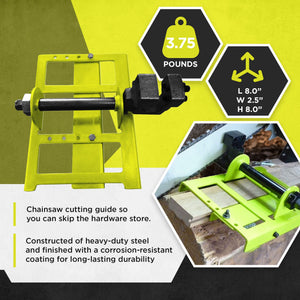 Timber Tuff TMW-56 Steel Lumber Cutting Guide Portable Sawmill Tool for Chainsaw