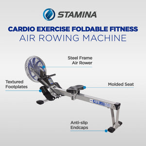Stamina Products 35-1405 ATS Indoor Fitness Multifunction Air Rowing Machine
