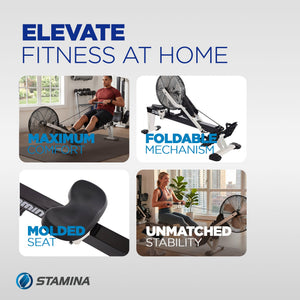 Stamina Products 35-1405 ATS Indoor Fitness Multifunction Air Rowing Machine