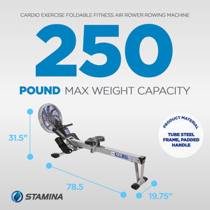 Stamina Products 35-1405 ATS Indoor Fitness Multifunction Air Rowing Machine