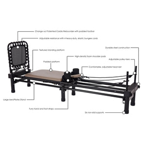 Stamina AeroPilates Reformer Whole Body Resistance Pilates Workout Board Machine - TRAPSKI