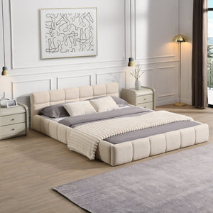 Elegant Chenille Upholstered Bed