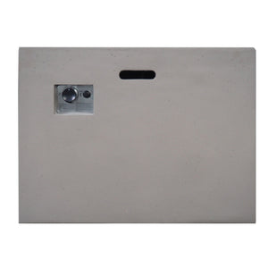Outdoor Patio Square Gas Burning Concrete Fire Pit 40,000 BTU