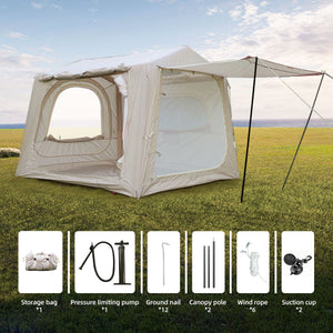 Inflatable 4-8 Person Waterproof Camping Tents