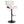Lombardi - Mid Century Modern Adjustable Barstool With Swivel With Straight T Footrest (Set of 3)