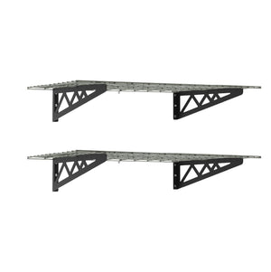 2' x 8' Wall Shelf (with Hooks)
