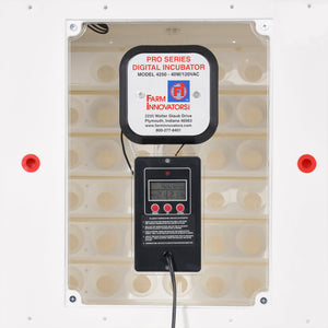 Farm Innovators 4250 Digital Circulated Air Incubator, w/Auto Egg Turner, White