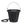 Farm Innovators FB-80R Rubber 3 Gallon Flat Back Heated Bucket, 70 Watt, Black
