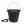 Farm Innovators FB-80R Rubber 3 Gallon Flat Back Heated Bucket, 70 Watt, Black - TRAPSKI