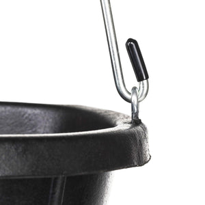 Farm Innovators FB-80R Rubber 3 Gallon Flat Back Heated Bucket, 70 Watt, Black