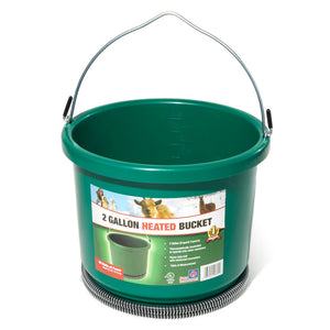Farm Innovators Model HB-60 Oversized 2 Gallon Plastic Heated Bucket, 60 Watt - TRAPSKI