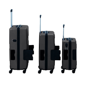TACH V3.1 Connectable Hardside Luggage Set 3 Piece Set, Black