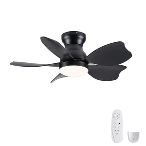 Low Profile Flush Mount Ceiling Fan With Light