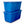 Homz 32 Gallon Standard Plastic Storage Container with Secure Lid, Blue, 2 Pack