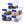 Homz 7.5 Quart Secure Latching Clear Plastic Stackable Storage Container, 5 Pack