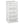 Homz Plastic 6 Clear Drawer Medium Home Storage Container Tower, White Frame