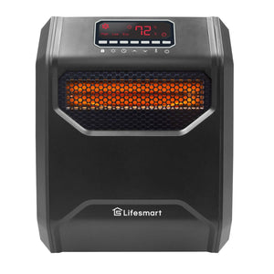 LifeSmart LifePro 1500W 6 Element Infrared Large Room Space Heater w/ Remote - TRAPSKI