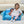 Marshmallow Furniture Kids 2-in-1 Flip Open Foam Compressed Sofa Bed, Moana