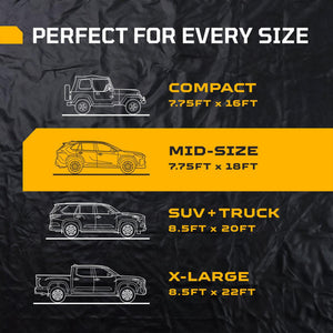 AutoFloorGuard AFG7918 7.75 Foot by 18 Foot Compact Size Garage Containment Mat - TRAPSKI