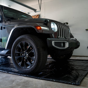 AutoFloorGuard AFG7918 7.75 Foot by 18 Foot Compact Size Garage Containment Mat - TRAPSKI