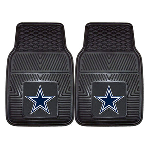 Fanmats 27 x 17 Inch Vinyl Front Car Floor Mat 2 Piece Set, NFL Dallas Cowboys