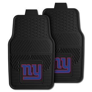 Fanmats 27x17 Inch Vinyl Front Car Floor Mat 2 Piece Set, NFL New York Giants - TRAPSKI