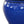 Southern Patio Wisteria 12 Inch Diameter Ceramic Planter Pot with Saucer, Blue