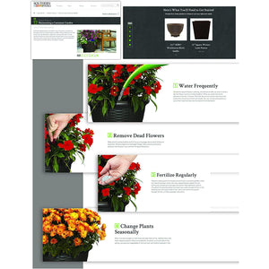 Southern Patio Sonoma Urn 16 Inch Diameter Resin Stone Tall Planter, Rust Brown