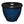 Southern Patio 12 Inch Heritage Outdoor Round Glossy Resin Planter, Monaco Blue
