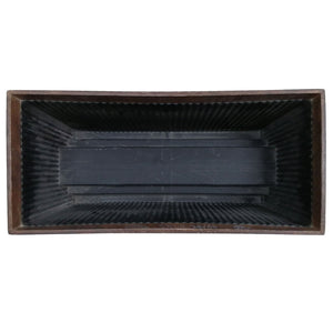 Southern Patio 24" Westlake Deck Rail Garden Resin Planter, Rustic Galvanized