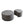 Modern Upholstered Round Coffee Table For Living Room (Set of 2)
