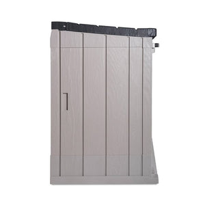 Toomax Stora Way All Weather Outdoor 6' x 3.5' Storage Shed Cabinet, Taupe Gray