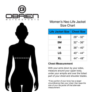 O'Brien Watersports Ladies Flex V-Back Lightweight Safety Life Jacket, Small - TRAPSKI