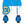 O'Brien Watersports 46 Inch Kids Platform Trainer Towable Waterski, Blue & White