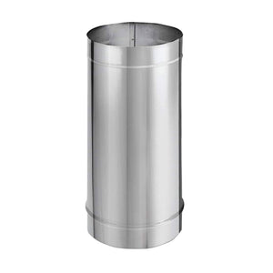 DuraVent DuraBlack 24 x 6 Inches Stainless Steel Single Wall Stove Pipe, Silver