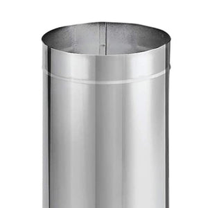 DuraVent DuraBlack 6DBK-48SS 48 x 6 Inch Stainless Steel Single Wall Stove Pipe