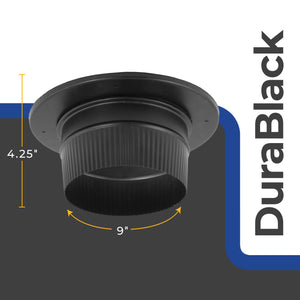 DuraVent 6DBK-ADSL DuraBlack Snap Lock Chimney Connection Adapter, 6" Diameter