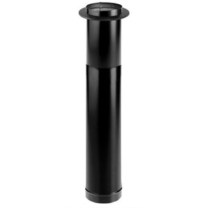 DuraVent 6DBK-TL DuraBlack Telescoping Adjustable Finishing Stove Pipe, 6 Inch - TRAPSKI