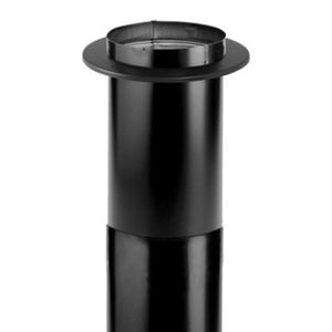 DuraVent 6DBK-TL DuraBlack Telescoping Adjustable Finishing Stove Pipe, 6 Inch - TRAPSKI