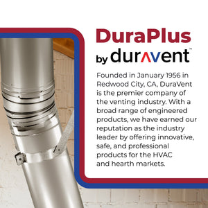 DuraVent 6DP-E30K DuraPlus 6 Inch 30 Degree Stainless Steel Swiveling Elbow Kit