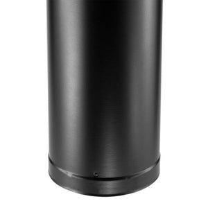 DuraVent DVL 6 x 18 Inch Galvanized Steel Double Wall Pipe Connector, Black